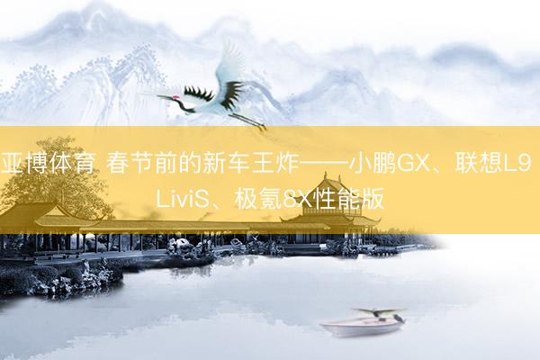 亚博体育 春节前的新车王炸——小鹏GX、联想L9 LiviS、极氪8X性能版
