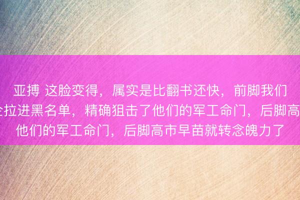 亚搏 这脸变得,属实是比翻书还快,前脚我们刚把三菱等20家日企拉进黑名单,精确狙击了他们的军工命门,后脚高市早苗就转念魄力了